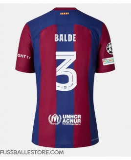 Günstige Barcelona Alejandro Balde #3 Heimtrikot 2023-24 Kurzarm